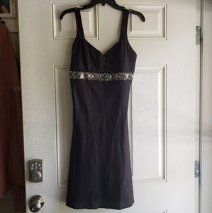 Fit & Flare Black Midi Dress